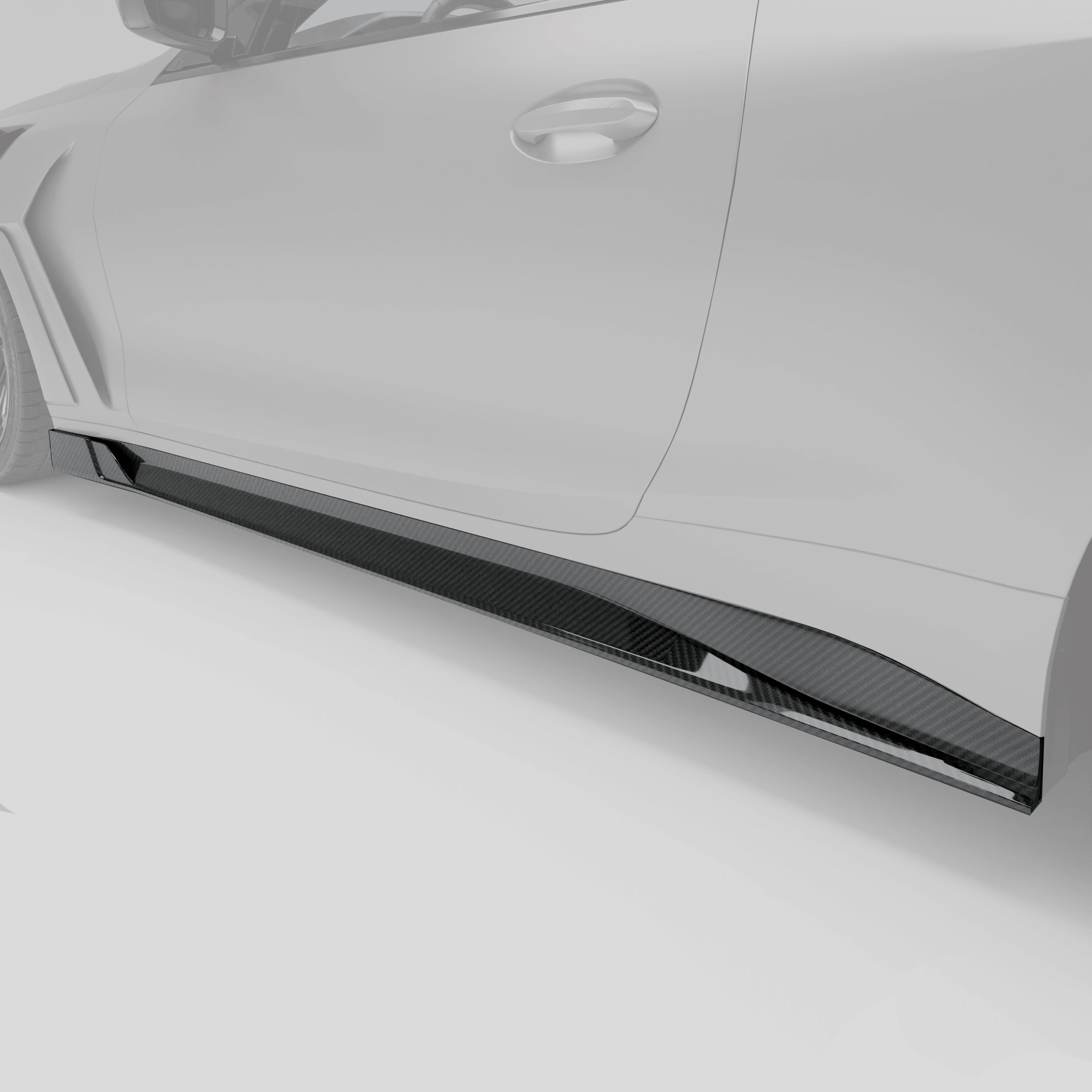 Revozport Side Skirts BMW M4 G82 Carbon Fiber Side Skirts