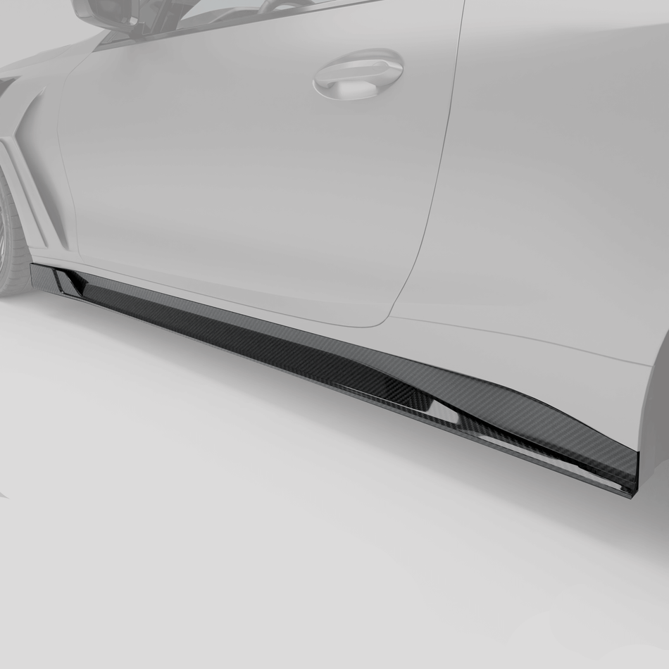 Revozport Side Skirts BMW M4 G82 Carbon Fiber Side Skirts