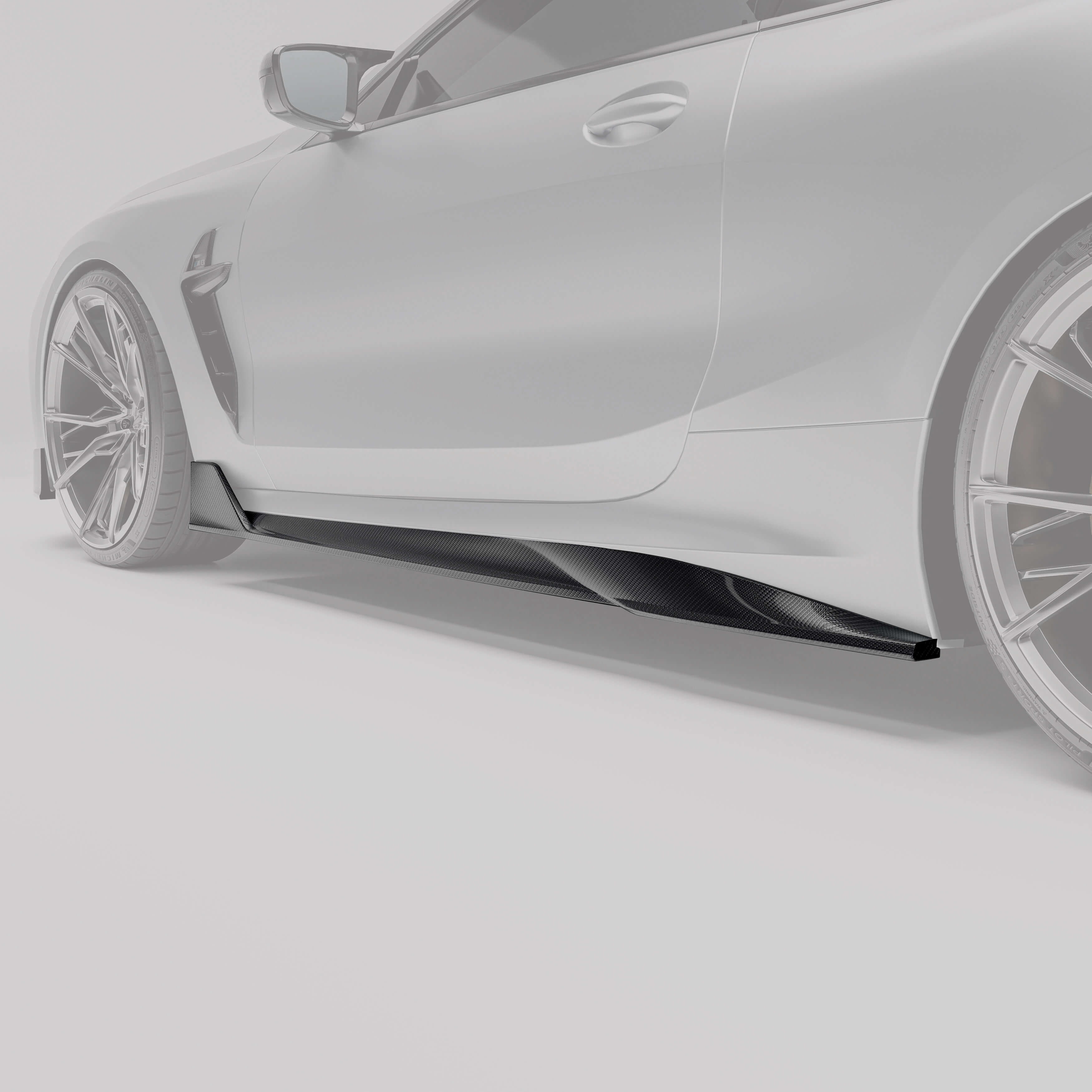 Revozport Side Skirts BMW M8 F91 F92 G14 G15 Carbon Fiber Side Skirts