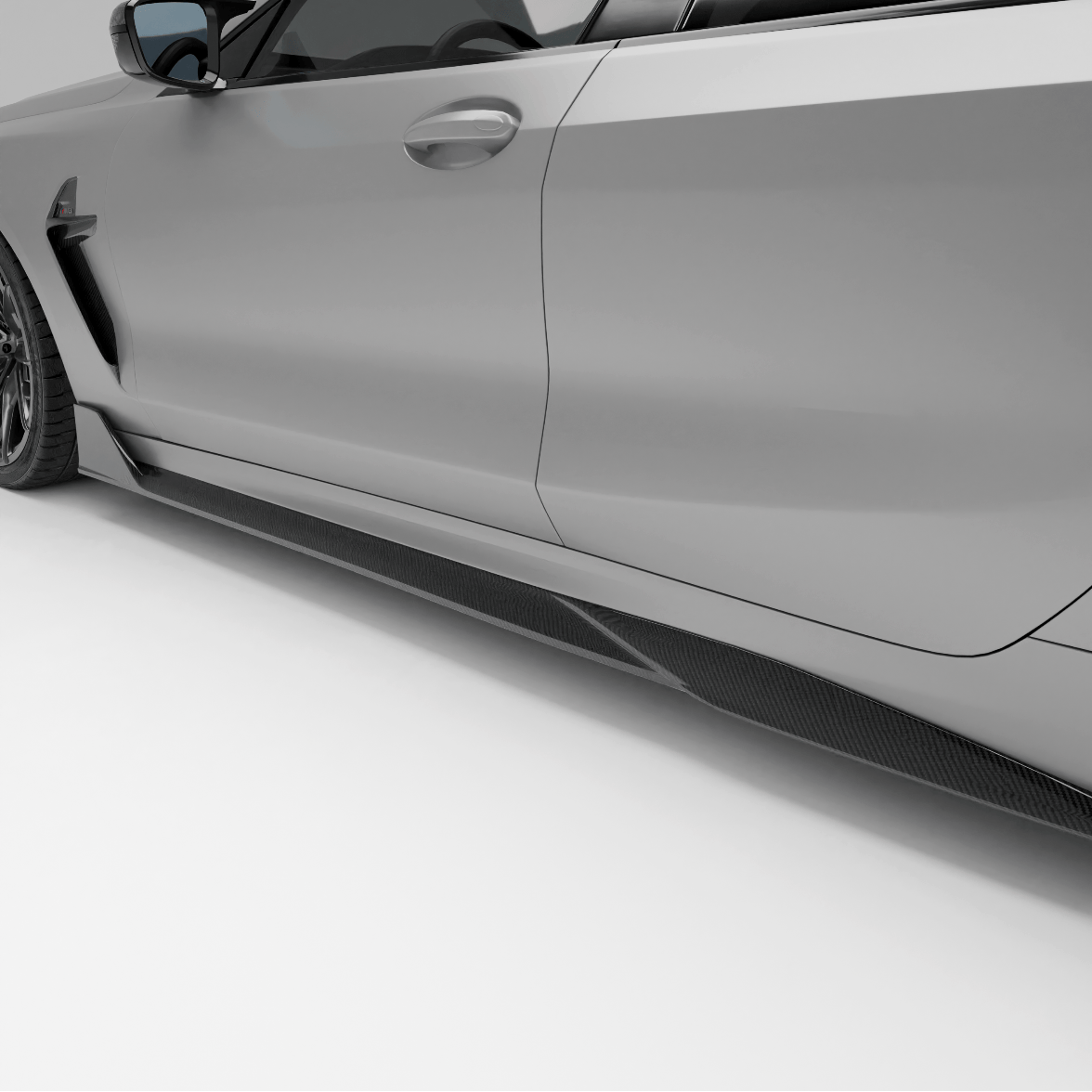 Revozport Side Skirts BMW M8 F93 Carbon Fiber Side Skirts