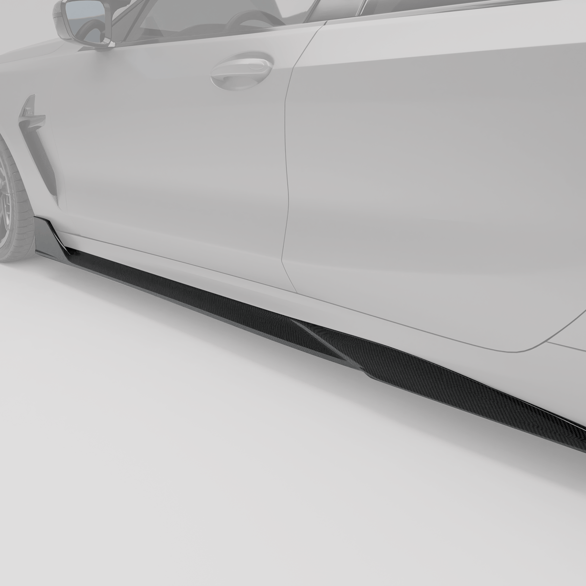 Revozport Side Skirts BMW M8 F93 Carbon Fiber Side Skirts