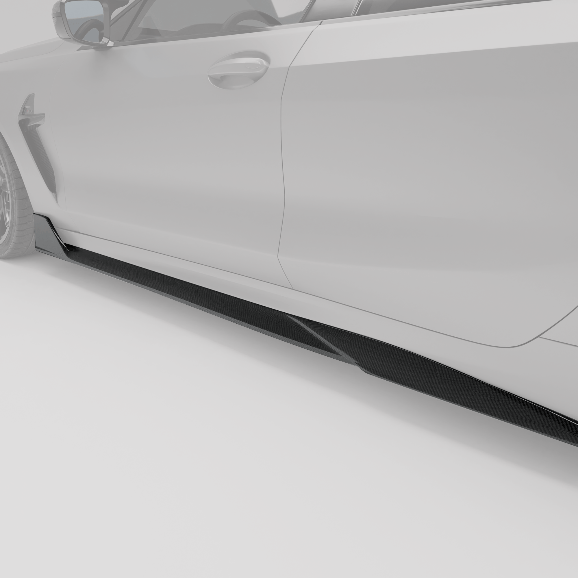 Revozport Side Skirts BMW M8 F93 Carbon Fiber Side Skirts