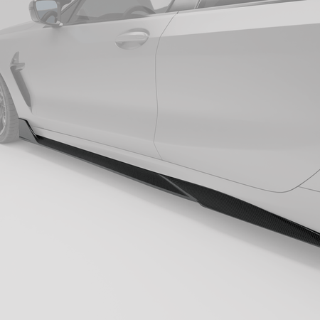 Revozport Side Skirts BMW M8 F93 Carbon Fiber Side Skirts