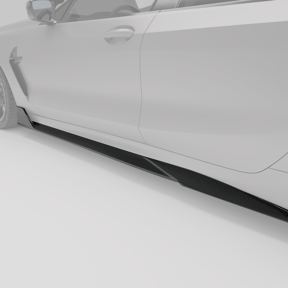 Revozport Side Skirts BMW M8 F93 Carbon Fiber Side Skirts