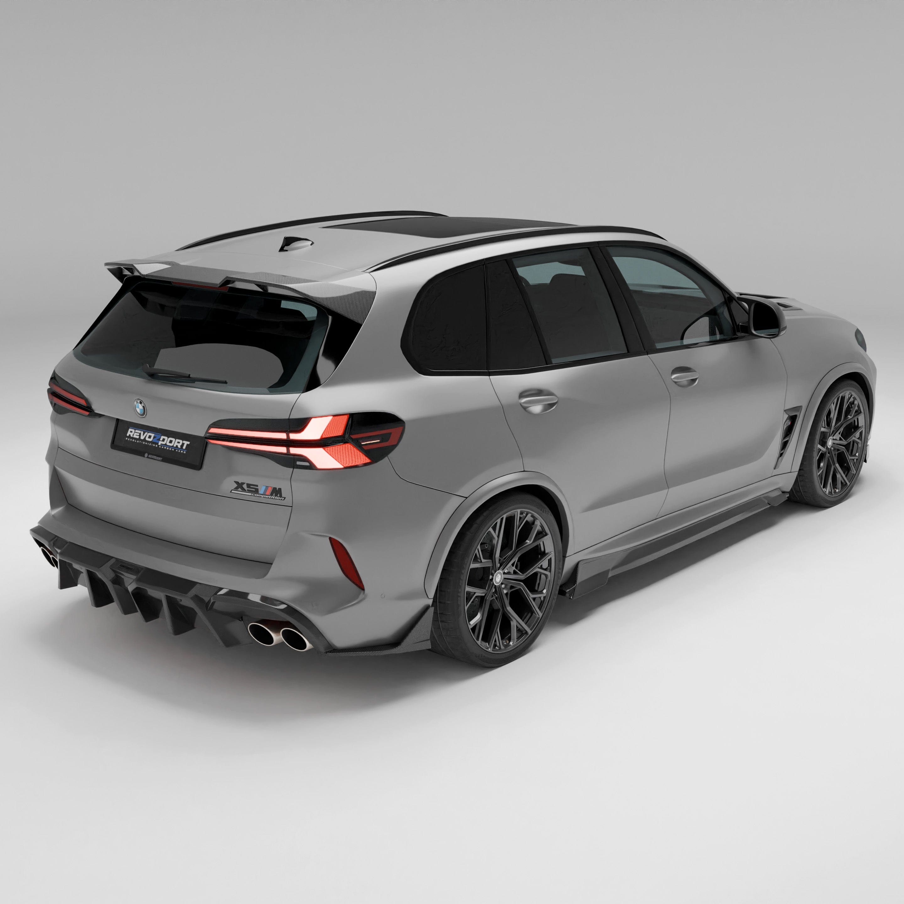 Revozport Side Skirts BMW X5M F95 LCI Carbon Fiber Side Skirts
