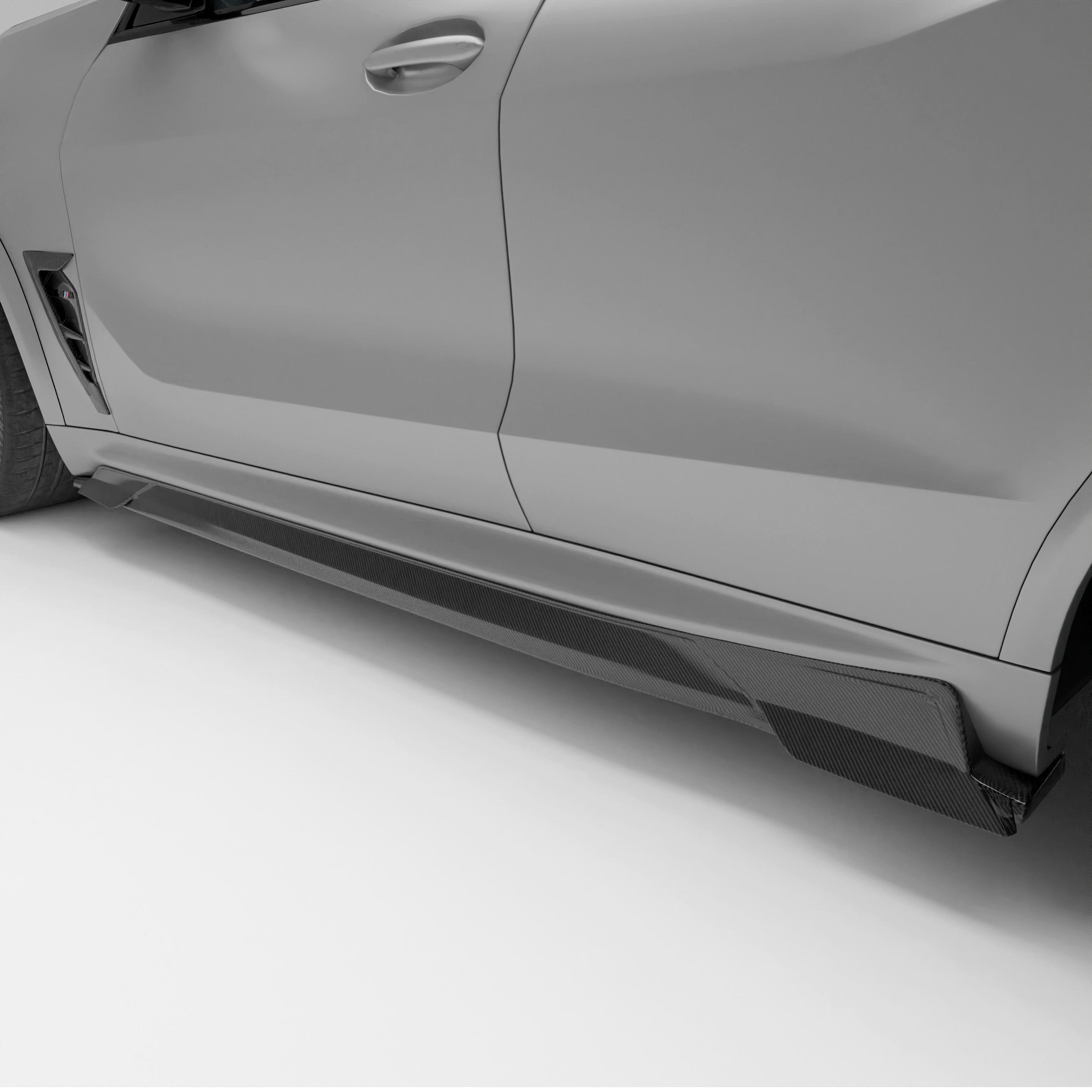 Revozport Side Skirts BMW X5M F95 LCI Carbon Fiber Side Skirts