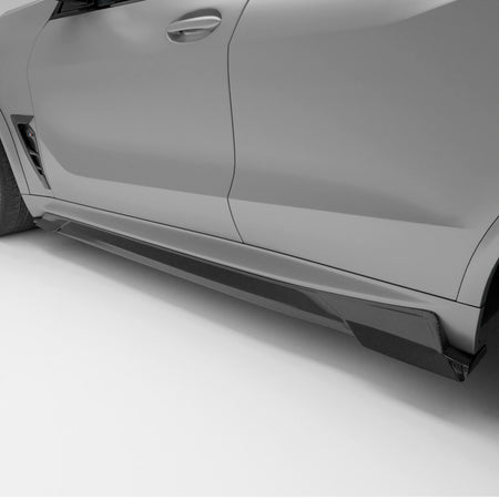 Revozport Side Skirts BMW X5M F95 LCI Carbon Fiber Side Skirts