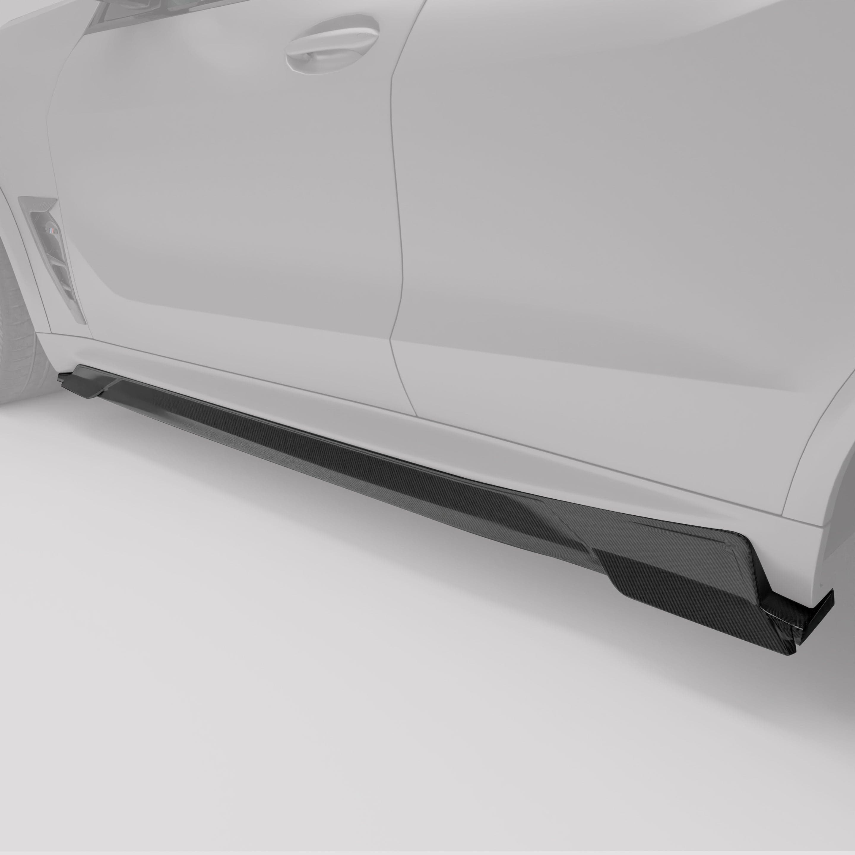 Revozport Side Skirts BMW X5M F95 LCI Carbon Fiber Side Skirts