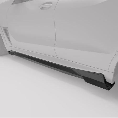 Revozport Side Skirts BMW X5M F95 LCI Carbon Fiber Side Skirts