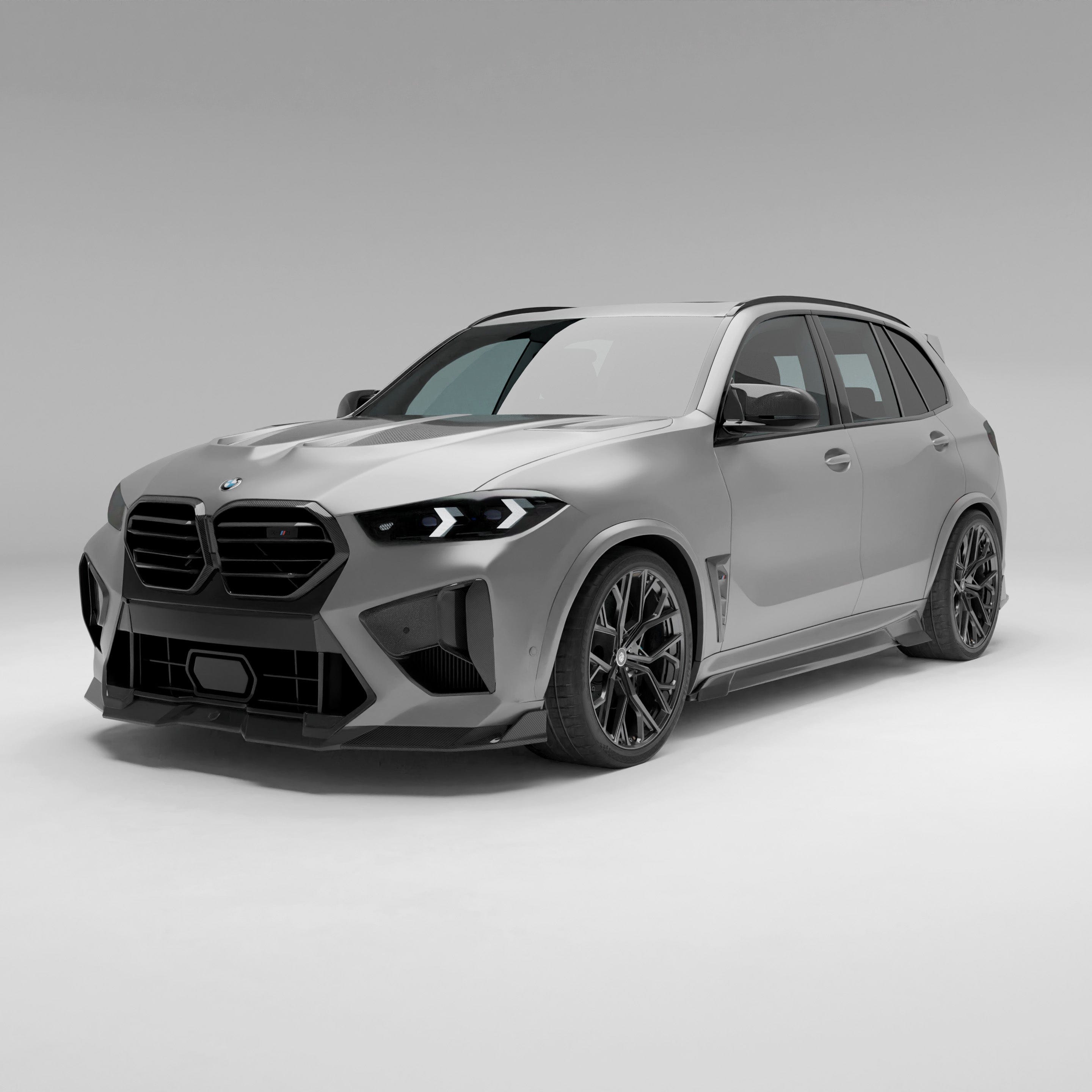 Revozport Side Skirts BMW X5M F95 LCI Carbon Fiber Side Skirts