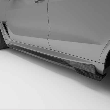 Revozport Side Skirts BMW X5M F95 PRE LCI Carbon Fiber Side Skirts
