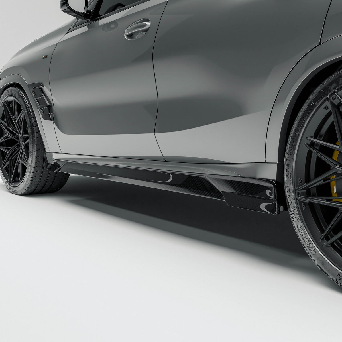 Revozport Side Skirts BMW X6 G06 LCI Carbon Fiber Side Skirts