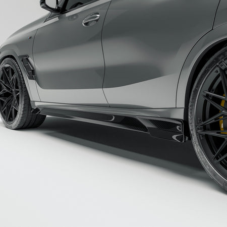 Revozport Side Skirts BMW X6 G06 LCI Carbon Fiber Side Skirts