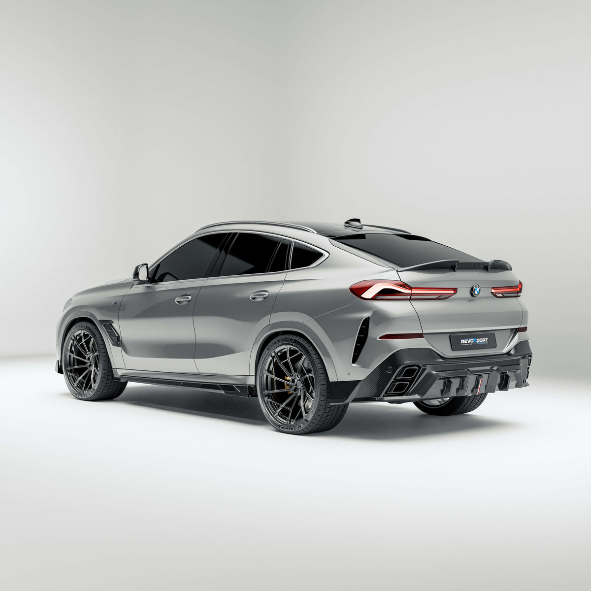 Revozport Side Skirts BMW X6 G06 Pre-LCI Carbon Fiber Side Skirts