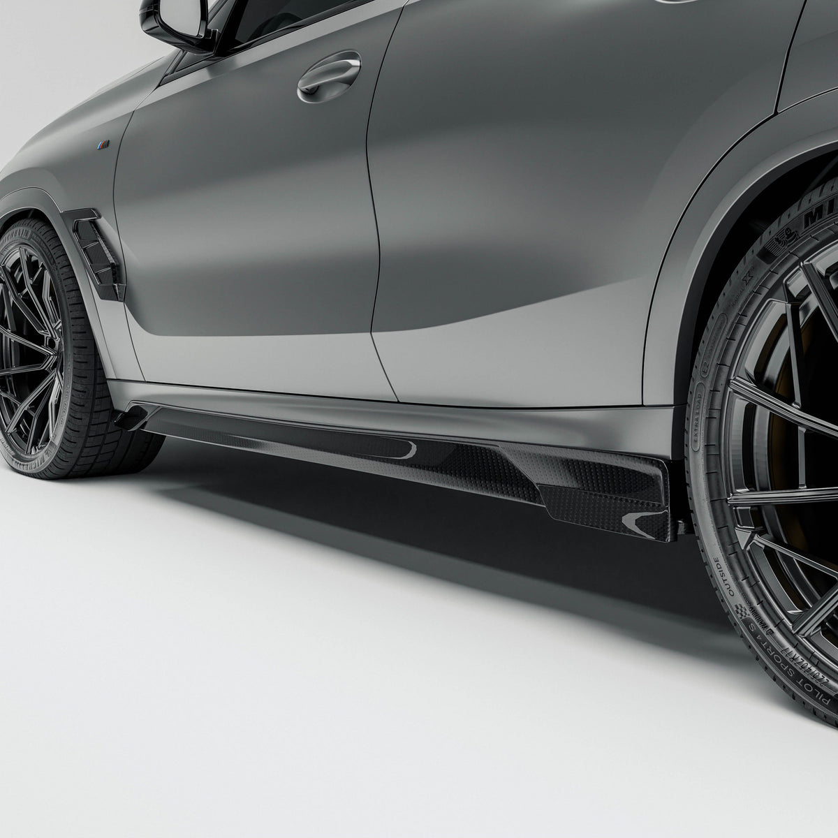 Revozport Side Skirts BMW X6 G06 Pre-LCI Carbon Fiber Side Skirts