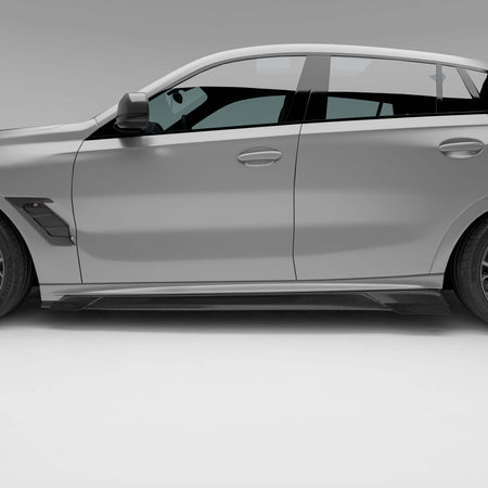 Revozport Side Skirts BMW X6M F96 LCI Carbon Fiber Side Skirts