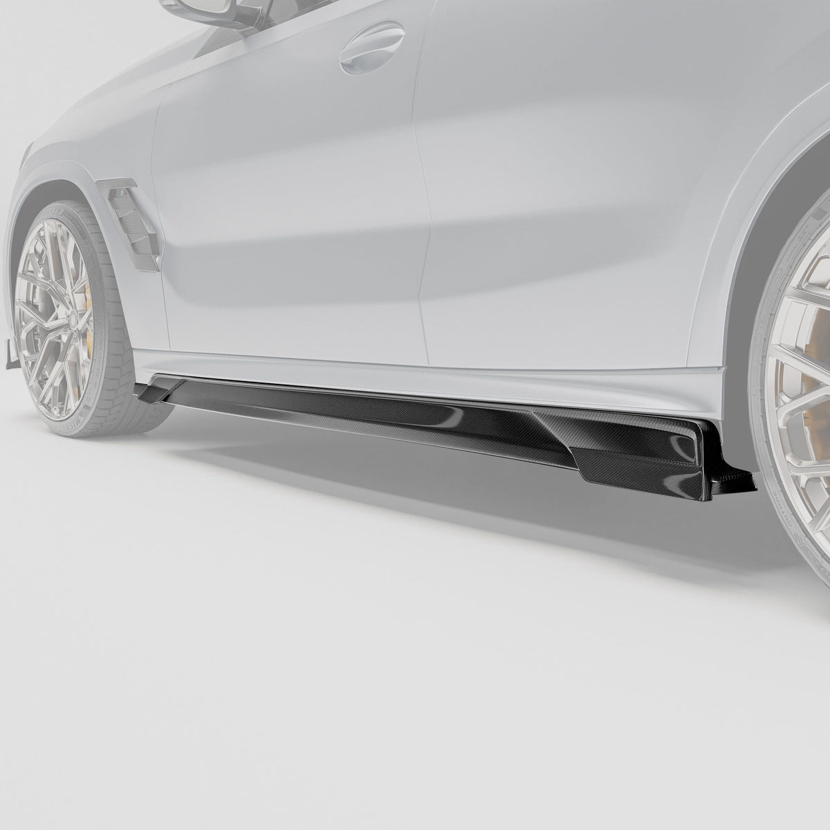 Revozport Side Skirts BMW X6M F96 PRE LCI Carbon Fiber Side Skirts
