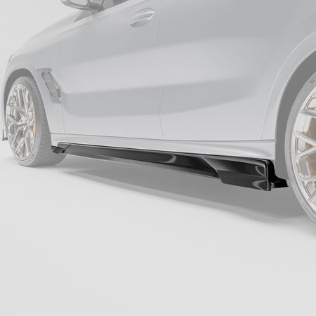 Revozport Side Skirts BMW X6M F96 PRE LCI Carbon Fiber Side Skirts