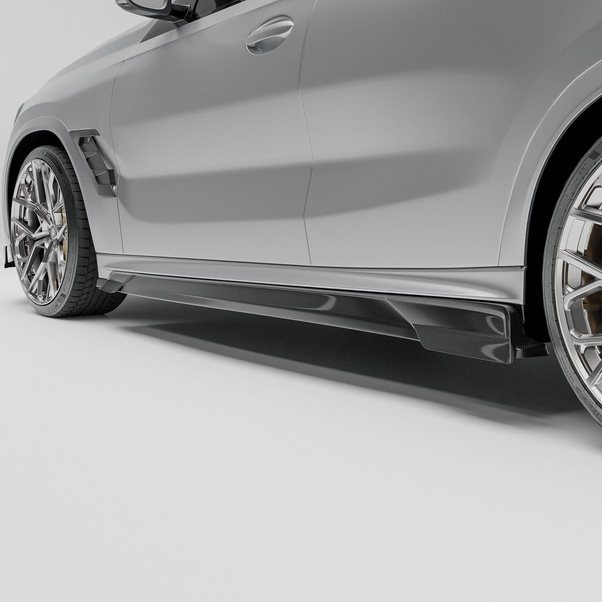 Revozport Side Skirts BMW X6M F96 PRE LCI Carbon Fiber Side Skirts