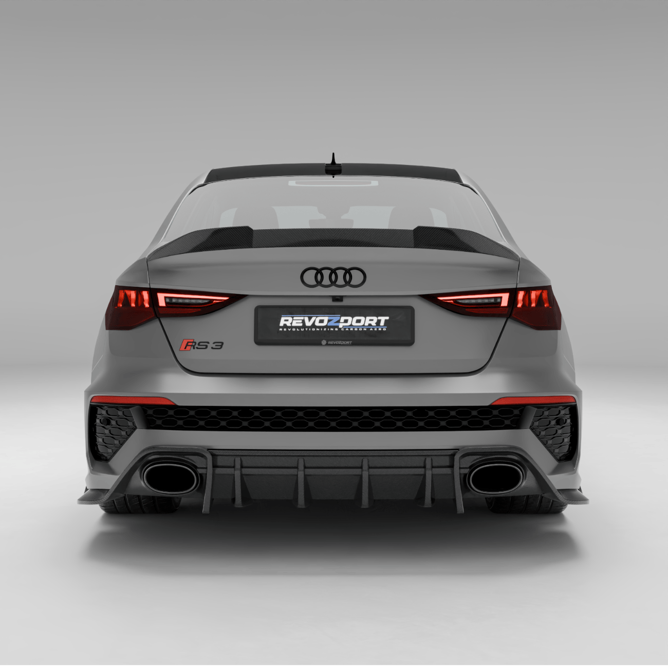 Revozport Spoiler Audi RS3 8Y Limousine Carbon Fiber Spoiler