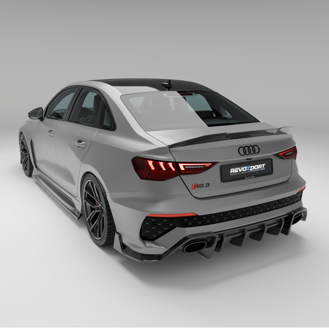 Revozport Spoiler Audi RS3 8Y Limousine Carbon Fiber Spoiler