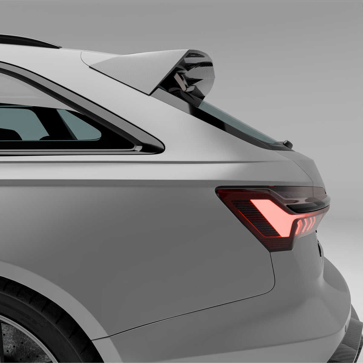 Revozport Spoiler Audi RS6 C8 Carbon Fiber Roof Spoiler