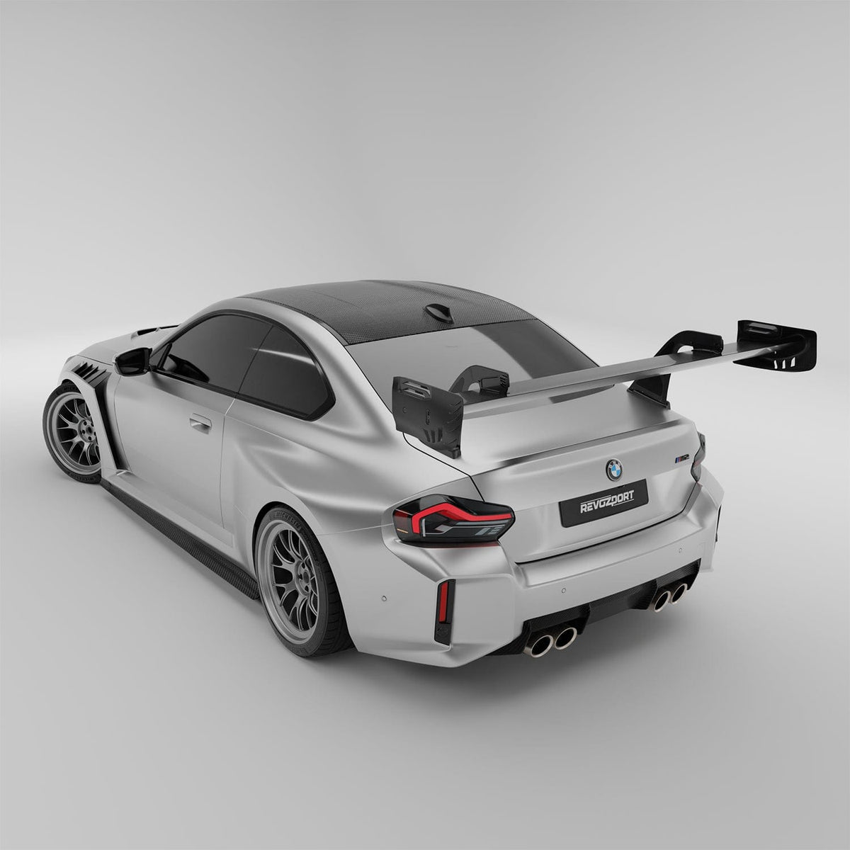Revozport Spoiler BMW M2 G87 Carbon Fiber Race Rear Wing