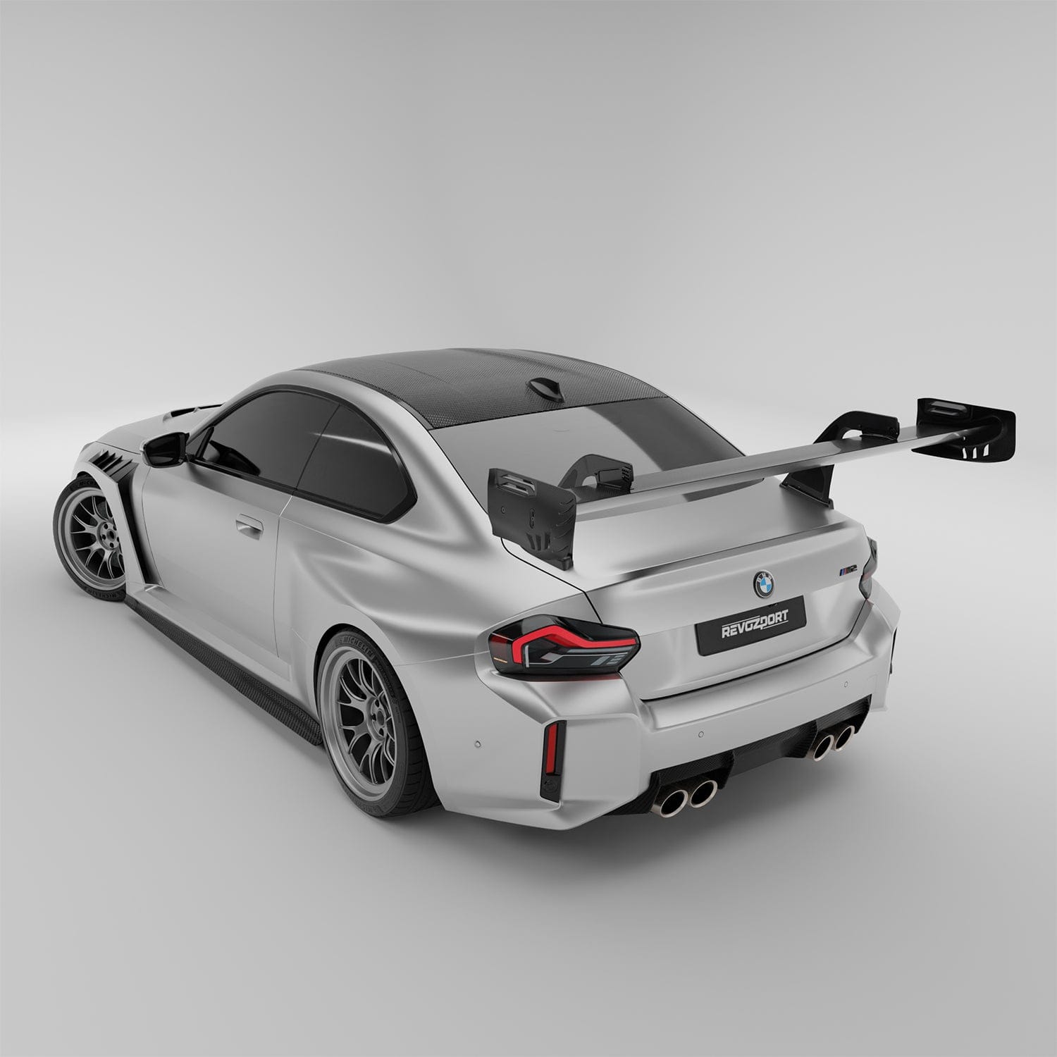 Revozport Spoiler BMW M2 G87 Carbon Fiber Race Rear Wing
