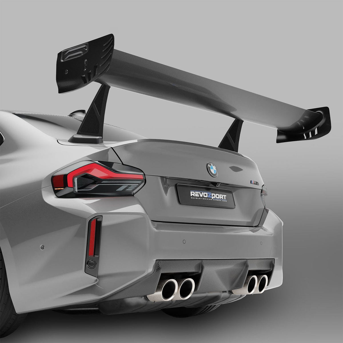 Revozport Spoiler BMW M2 G87 Carbon Fiber Race Rear Wing