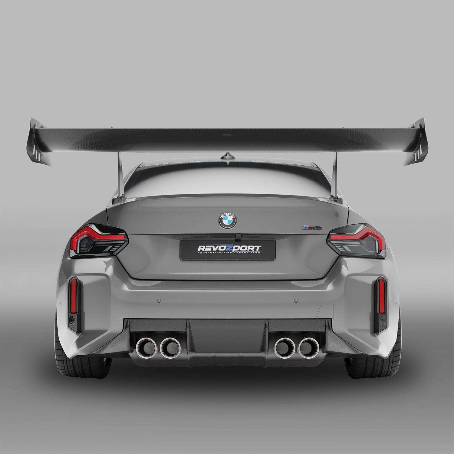 Revozport Spoiler BMW M2 G87 Carbon Fiber Race Rear Wing