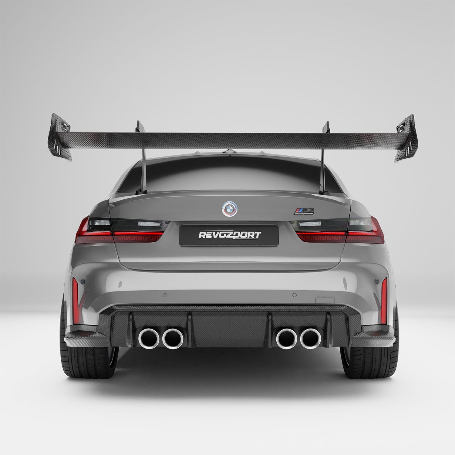 Revozport Spoiler BMW M3 G80 Carbon Fiber Rear Wing