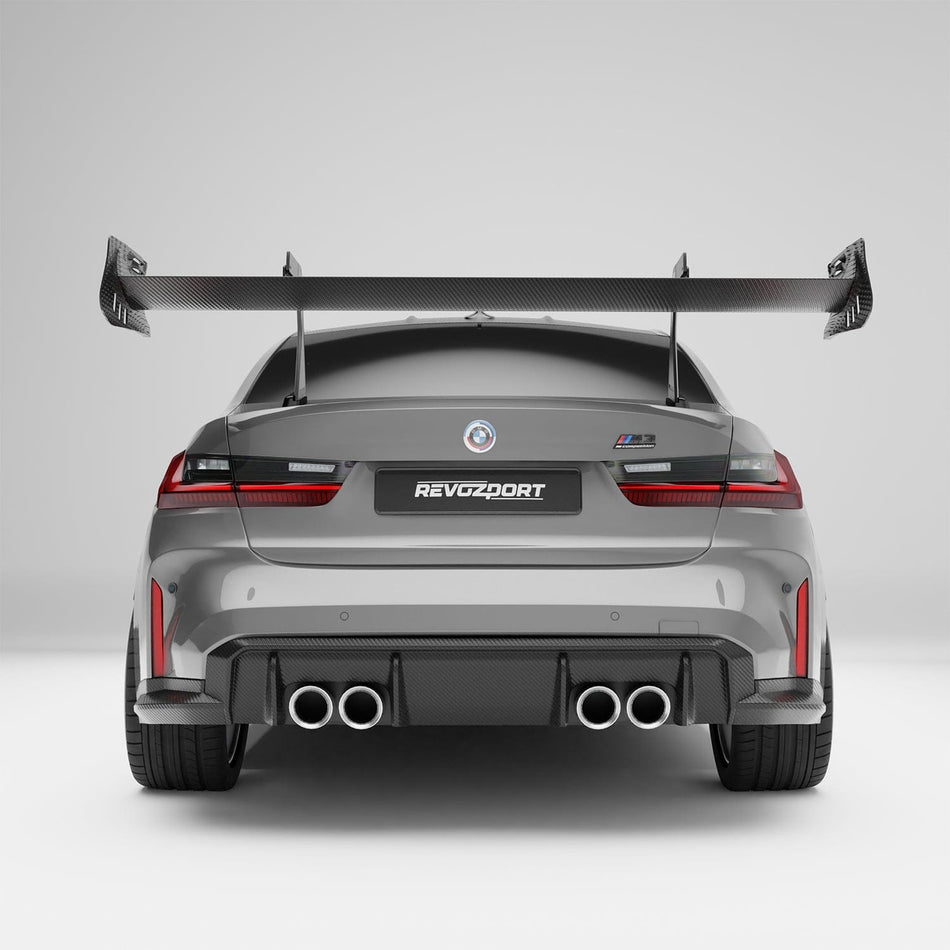 Revozport Spoiler BMW M3 G80 Carbon Fiber Rear Wing