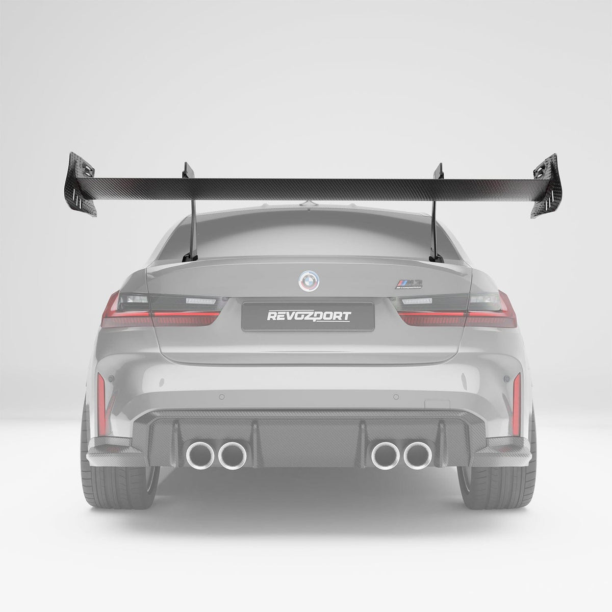 Revozport Spoiler BMW M3 G80 Carbon Fiber Rear Wing