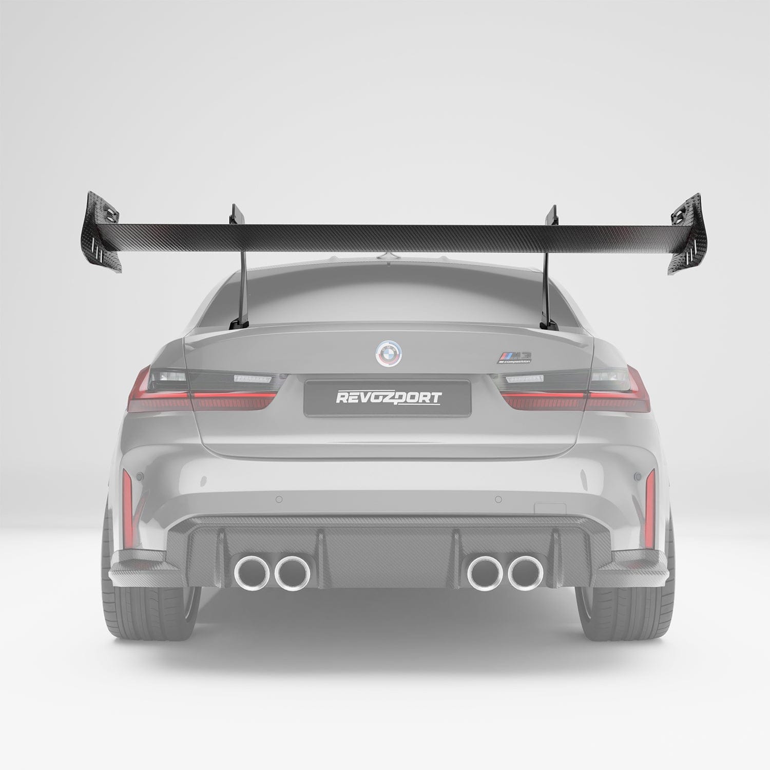Revozport Spoiler BMW M3 G80 Carbon Fiber Rear Wing
