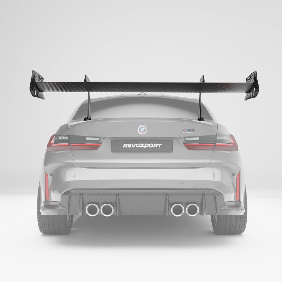 Revozport Spoiler BMW M3 G80 Carbon Fiber Rear Wing