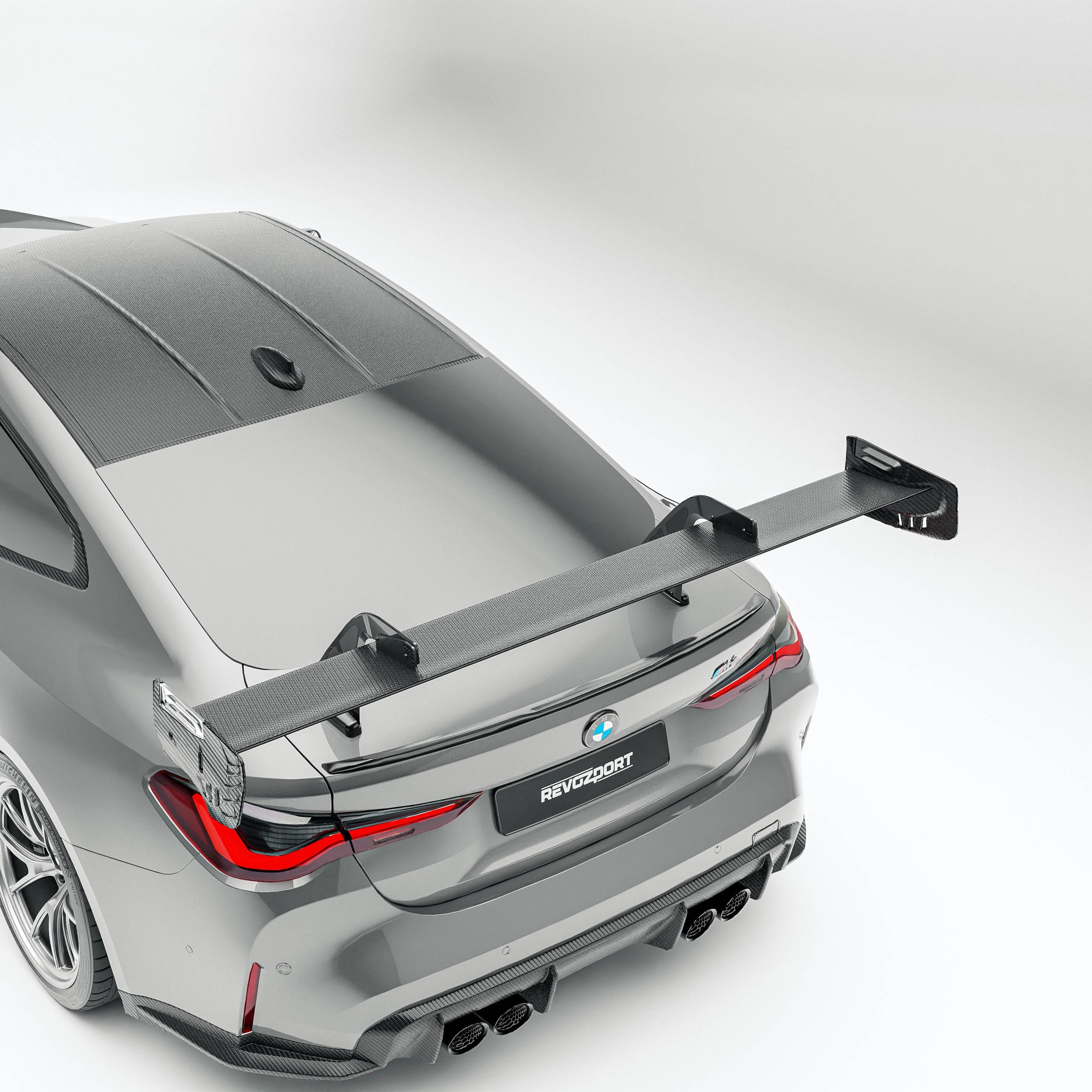 Revozport Spoiler BMW M4 G82 Carbon Fiber Rear Wing