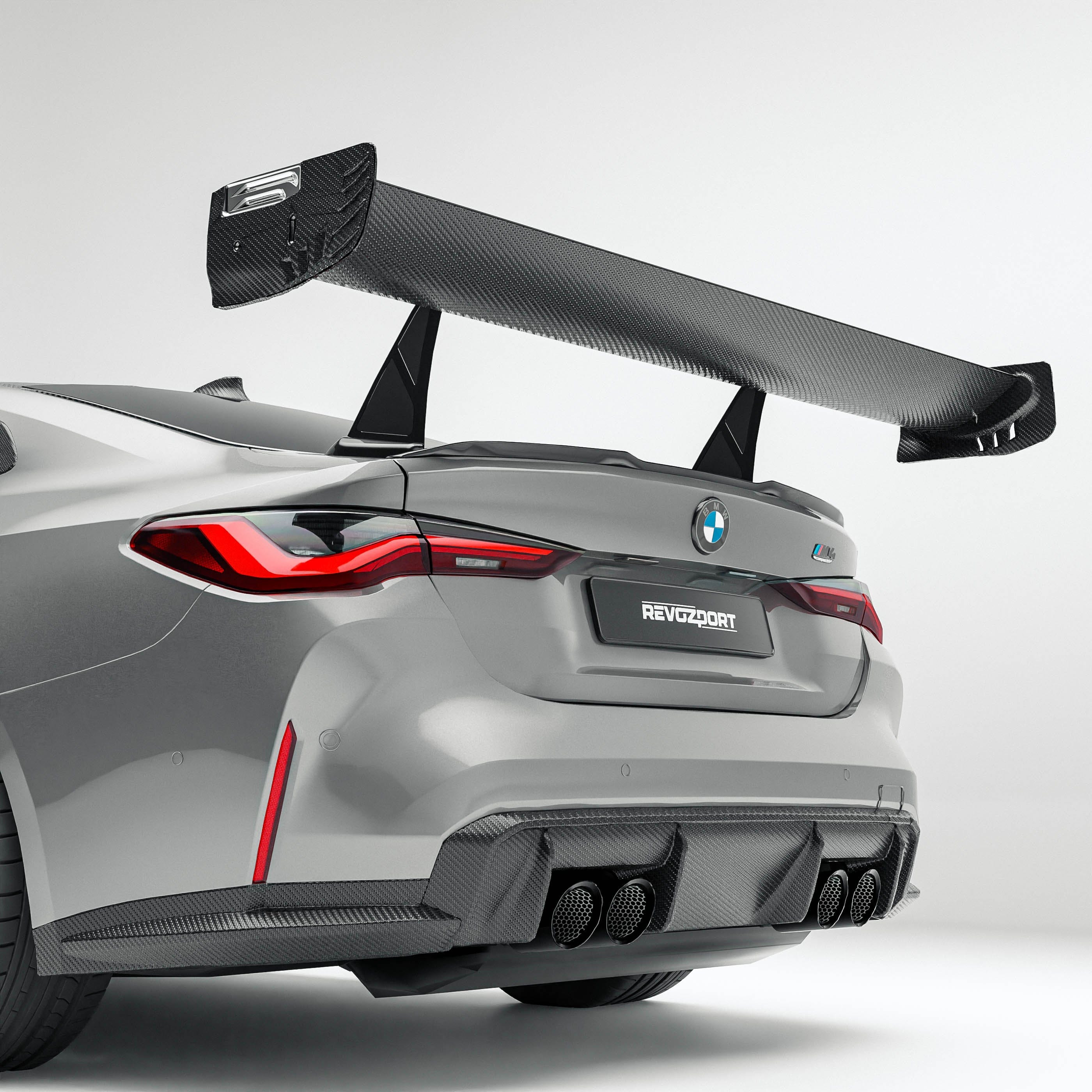 Revozport Spoiler BMW M4 G82 Carbon Fiber Rear Wing