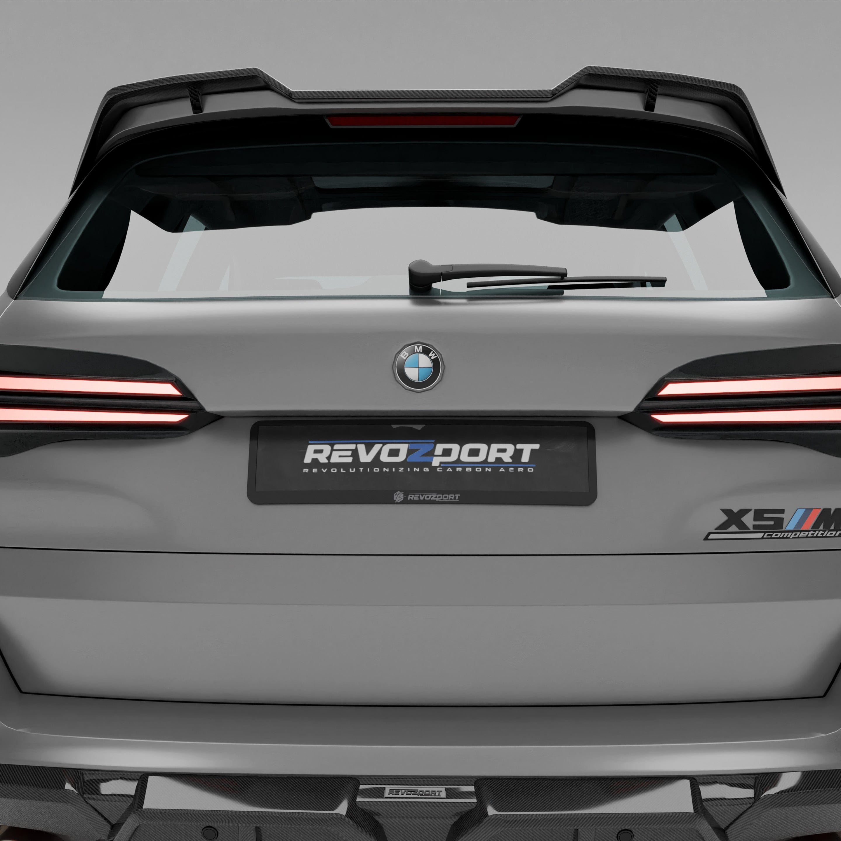 Revozport Spoiler BMW X5M F95 LCI Carbon Fiber Roof Spoiler