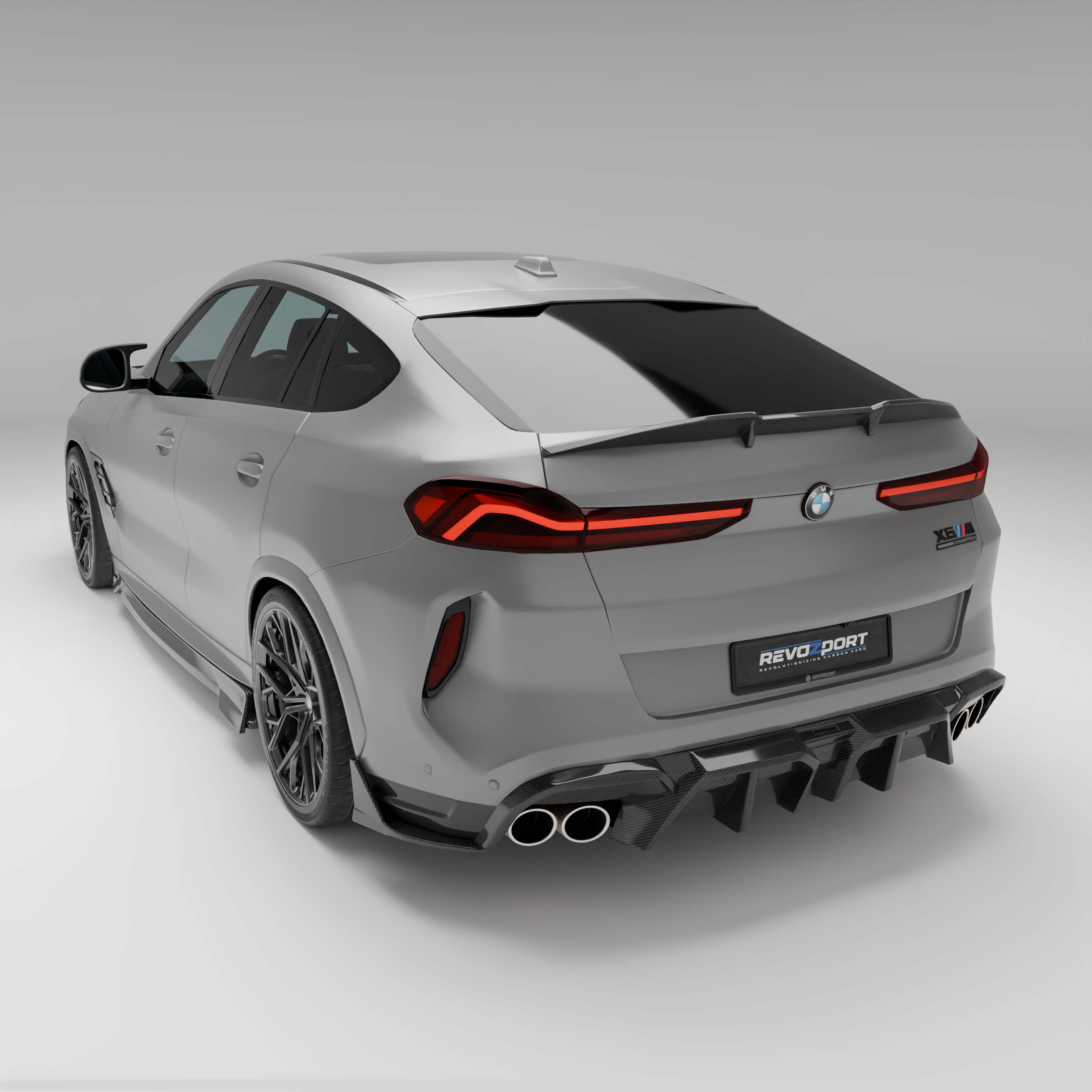 Revozport Spoiler BMW X6M F96 LCI Carbon Fiber Spoiler