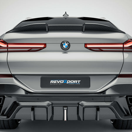 Revozport Spoilers & Wings BMW X6 G06 LCI Carbon Fiber Rear Spoiler