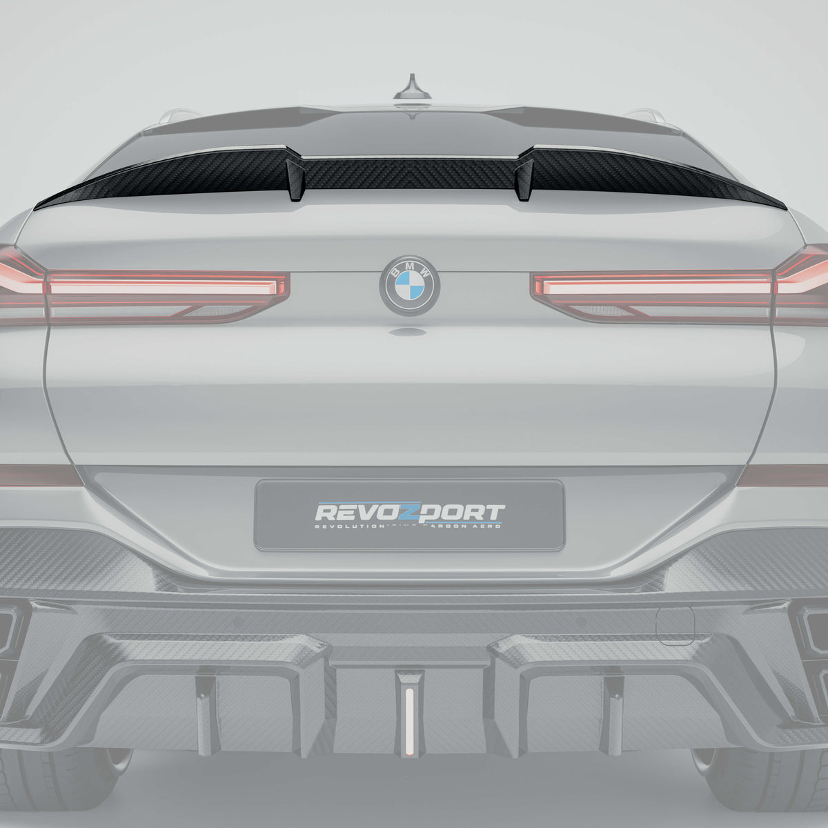 Revozport Spoilers & Wings BMW X6 G06 Pre-LCI Carbon Fiber Rear Spoiler