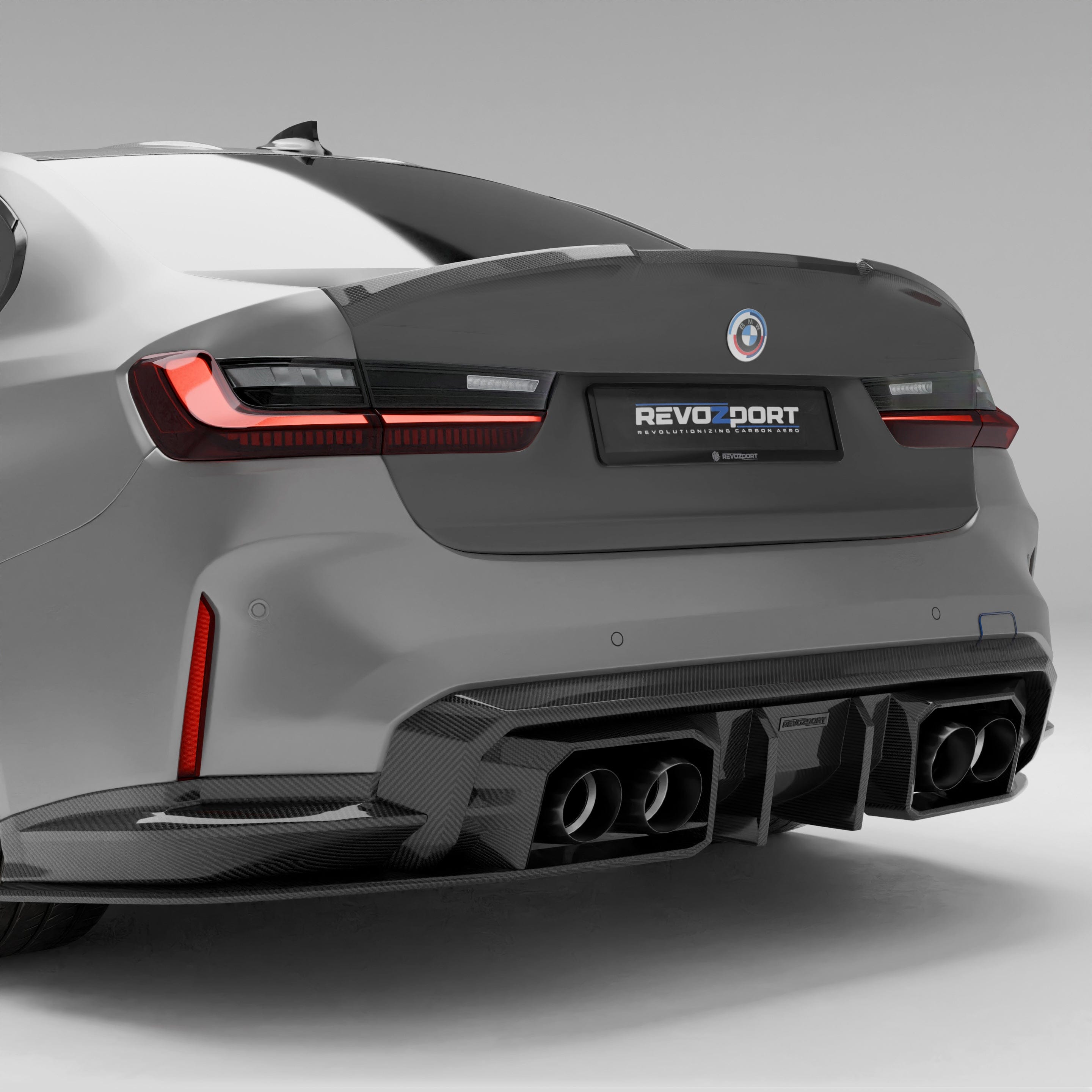 Revozport Trunk BMW M3 G80 Carbon Fiber Rear Trunk