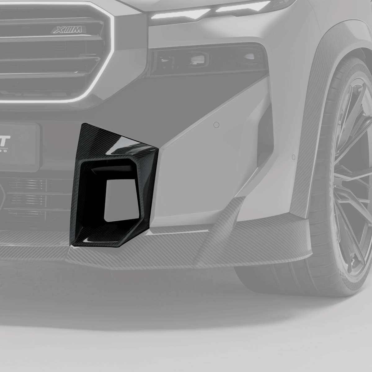 Revozport Vents & Ducts BMW XM G09 Carbon Fiber Front Bumper Vent Trims