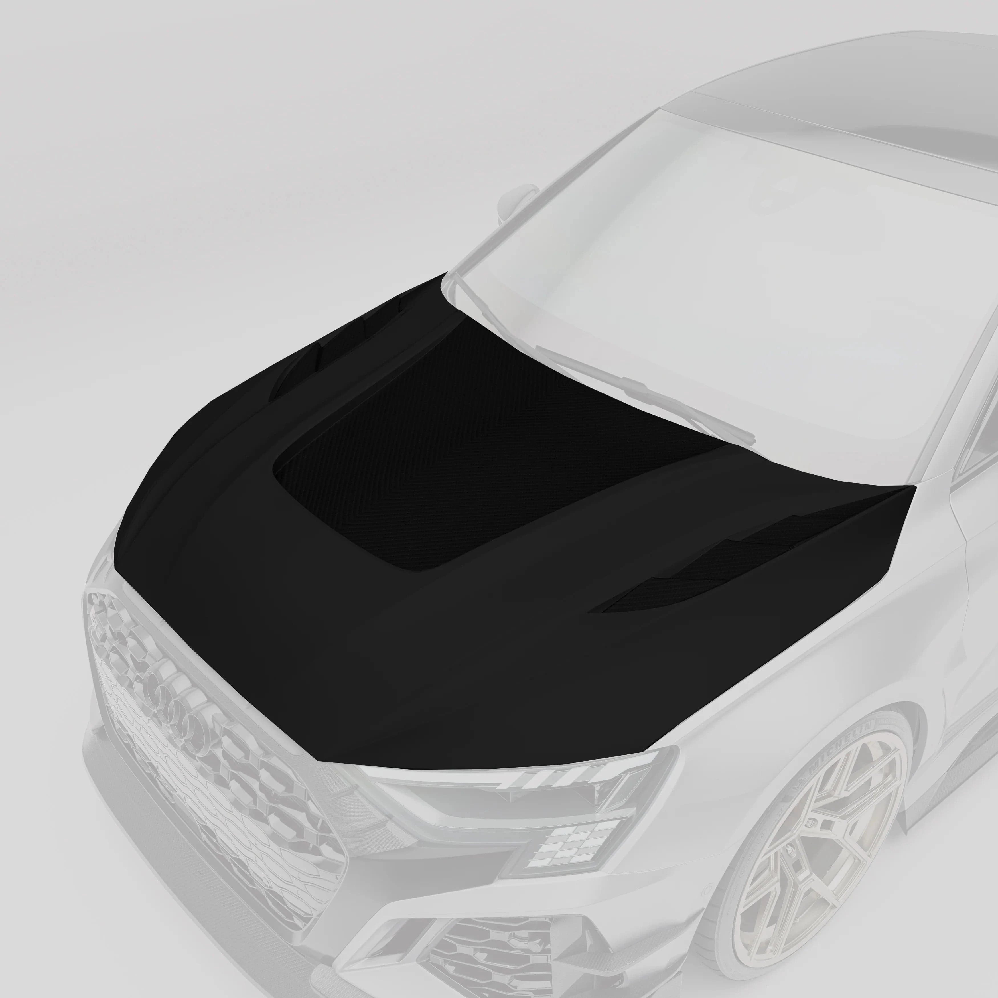 Revozsport Hood Audi RS3 8Y Sedan Carbon Fiber Hood (Bonnet)