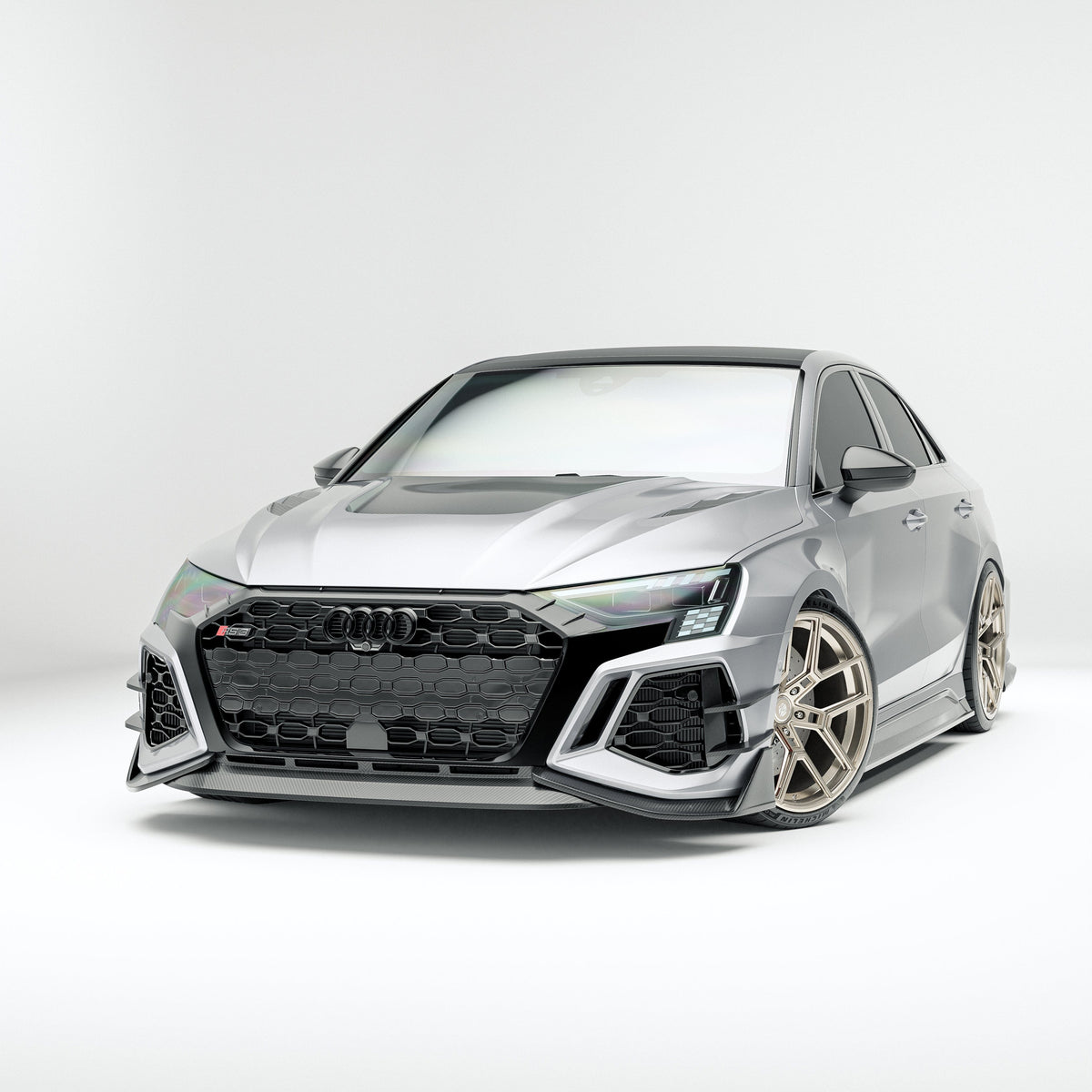 Revozsport Misc. Exterior Audi RS3 8Y Sedan Carbon Fiber Canards
