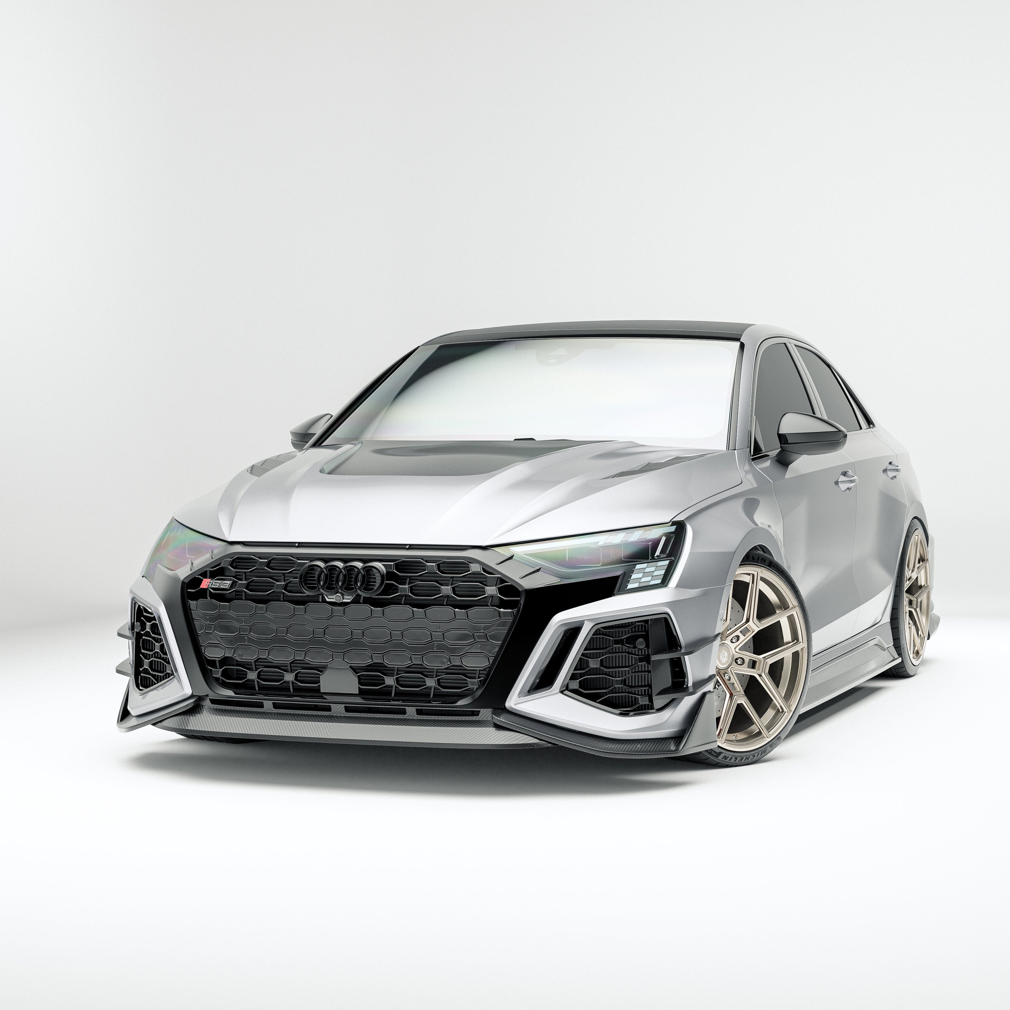 Revozsport Misc. Exterior Audi RS3 8Y Sedan Carbon Fiber Canards