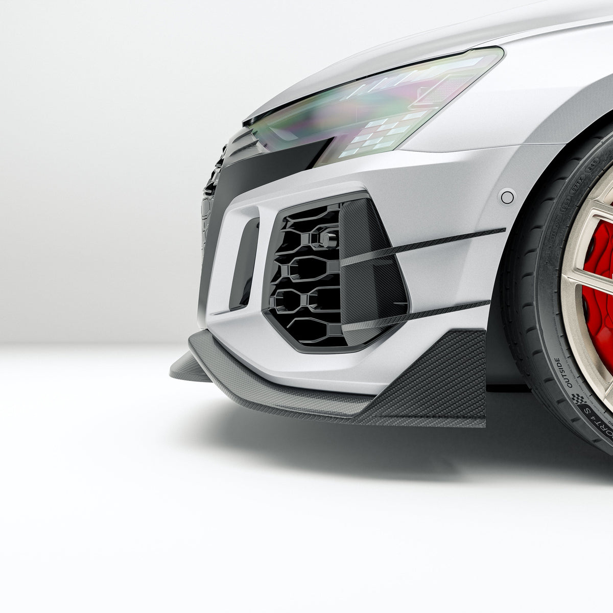 Revozsport Misc. Exterior Audi RS3 8Y Sedan Carbon Fiber Canards