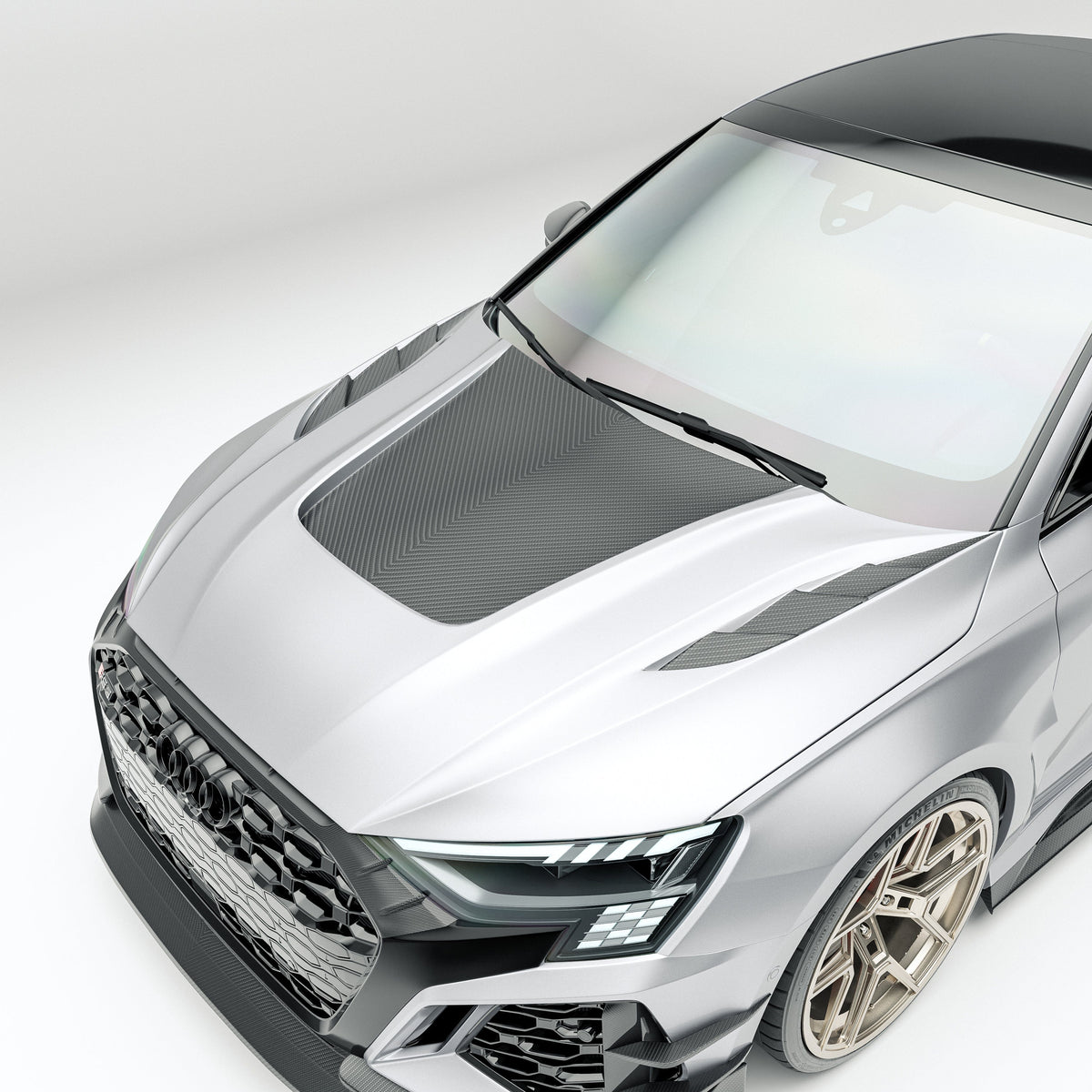Revozsport Misc. Exterior Audi RS3 8Y Sedan Carbon Fiber Canards