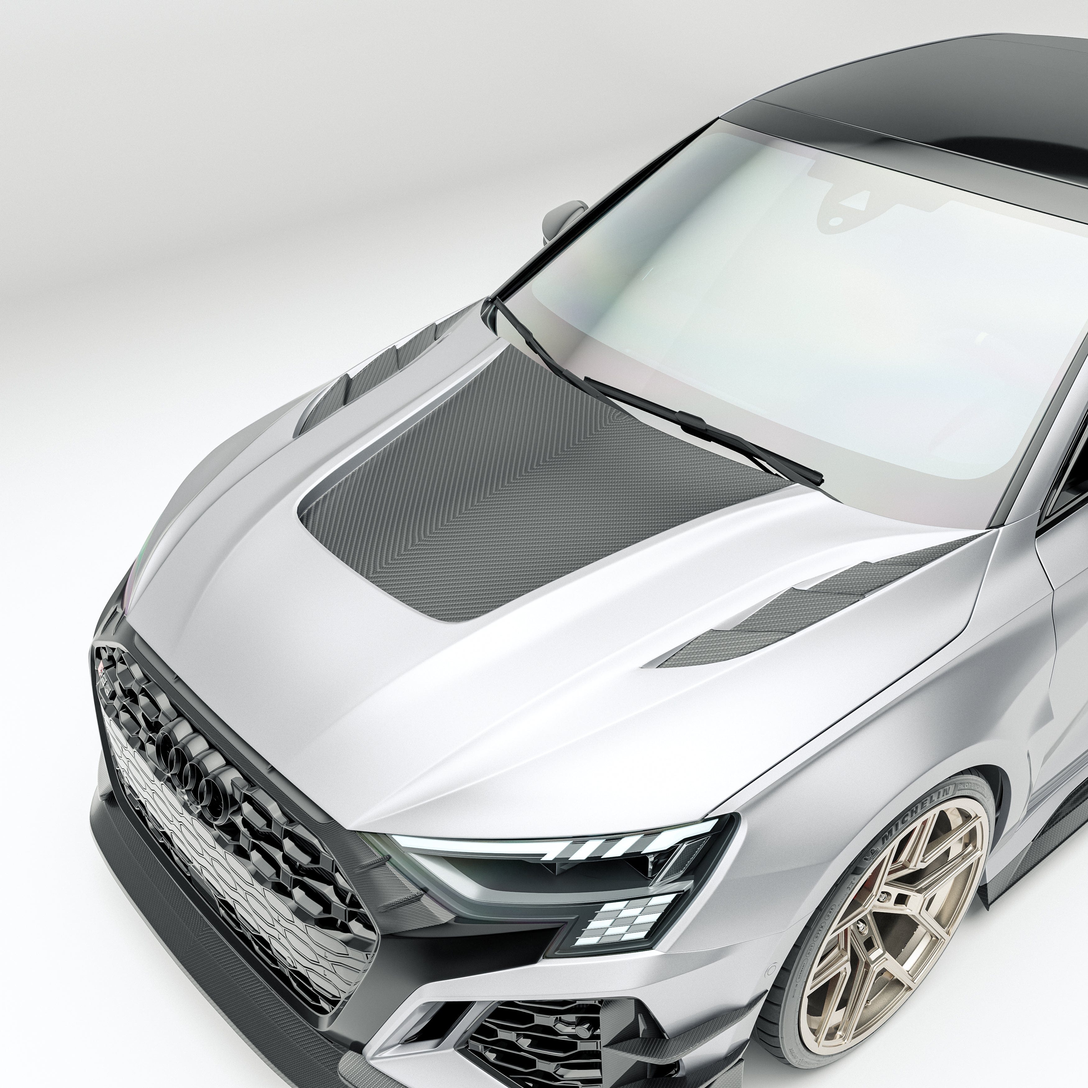 Revozsport Misc. Exterior Audi RS3 8Y Sedan Carbon Fiber Canards