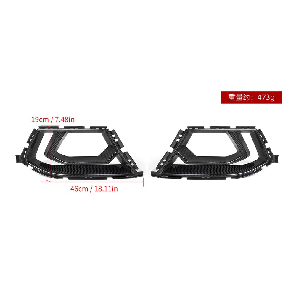 SOOQOO Air Duct SOOQOO BMW M3 G80 Air Inlets In Prepreg Carbon Fiber